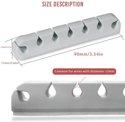 comprar Silicona de almacenamiento USB Winder fijador de cable de cable clip cargador organizador de cables de escritorio online manufacture