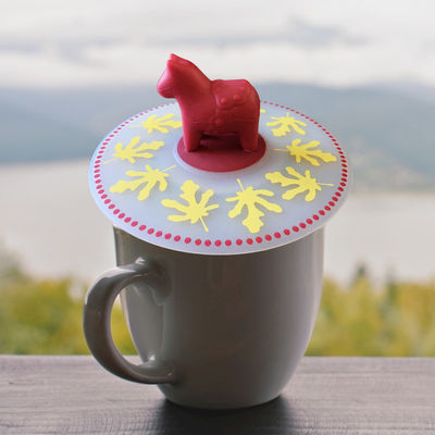 comprar Taza de café de dibujos animados personalizable tapa de silicona tapa de taza a prueba de polvo reutilizable tapa, tapa de succión tapa de sellado online manufacture