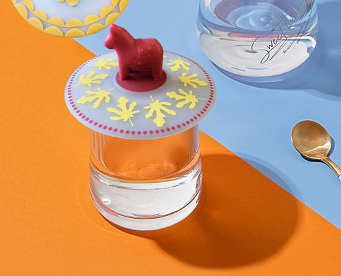 comprar Creativo dibujo animado tapa de taza de silicona a prueba de fugas y a prueba de polvo cerámica taza de té tapa de taza de agua sellada y fresca mantener tapa online manufacture
