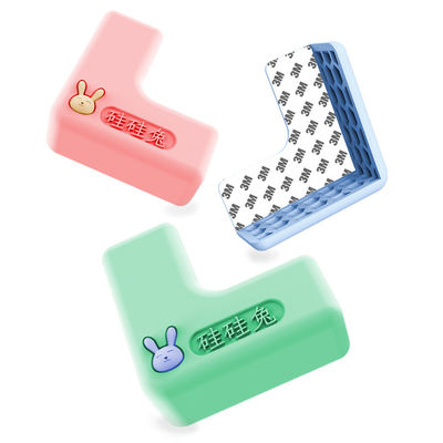 comprar Protector de esquina de silicona de conejo en forma de L para niños Protector de esquina de silicona para bebés online manufacture