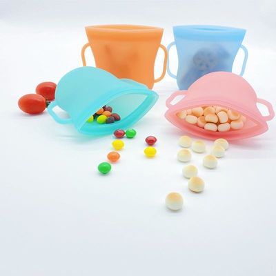 bolso de la preservación del refrigerador de la taza del silicón del almacenamiento y de la preservación de la leche materna de la capacidad grande 130ml