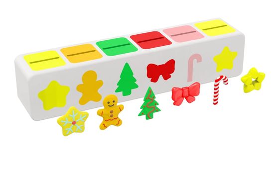 Caja de clasificación de juguetes de rompecabezas Montessori para niños