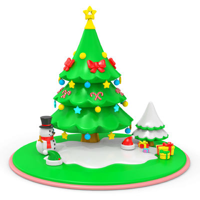 Bloques de construcción para bebés juguetes de aprendizaje para bebés juguetes de árbol de Navidad de silicona juguetes de desarrollo mental para niños
