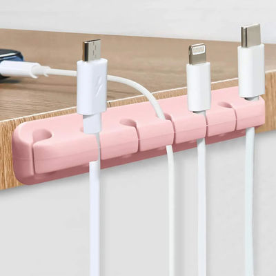 Colección multifuncional creativa y minimalista del cable de datos y fijación del dispositivo de la gestión de cable con abrazadera del silicón