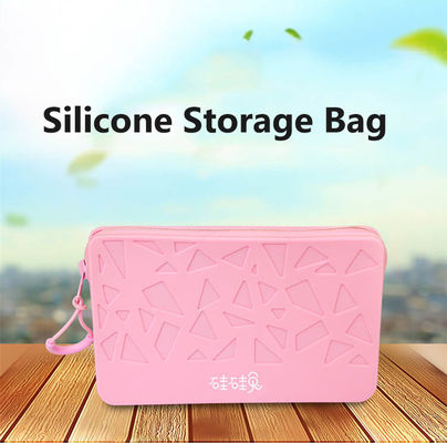 Bolso cosmético de silicona nuevo personalizado Organizador cosmético de gran capacidad Capota de viaje portátil