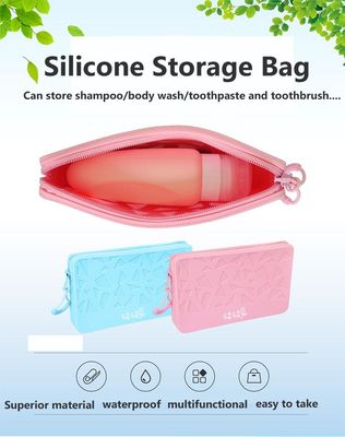Bolso cosmético del almacenamiento del cambio del silicón del color sólido de la moda del bolso del almacenamiento del silicón del cuadrado del conejo del silicón
