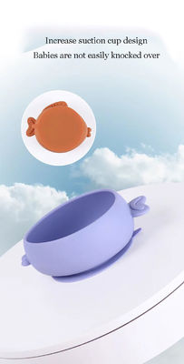 Placas de comida para bebés y niños pequeños, tazas de succión de partición específica para bebés, placas de comida para bebés 100% de silicona no resbaladiza