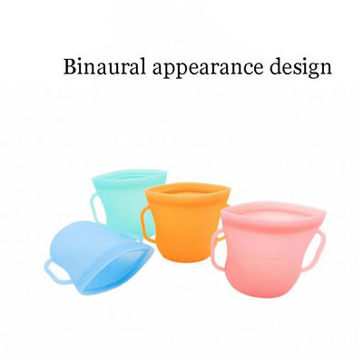 Taza amistosa y no de irritación de la piel de la leche materna del almacenamiento del silicón de la preservación de la taza del refrigerador de alimentos de la conservación del bolso
