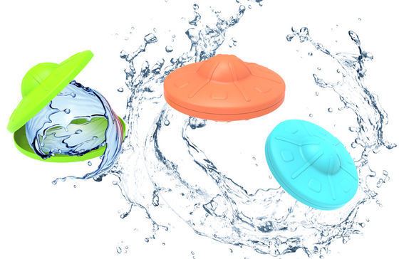 Balón de agua en forma de OVNI reutilizable, bola de agua con salpicaduras de silicona, juguetes de juegos acuáticos para niños al aire libre, fiesta de verano