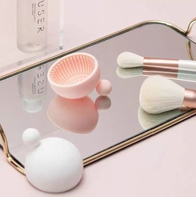 Cuenco de herramientas de limpieza de silicona Resistente al calor y fácil de limpiar para cepillo de maquillaje reutilizable